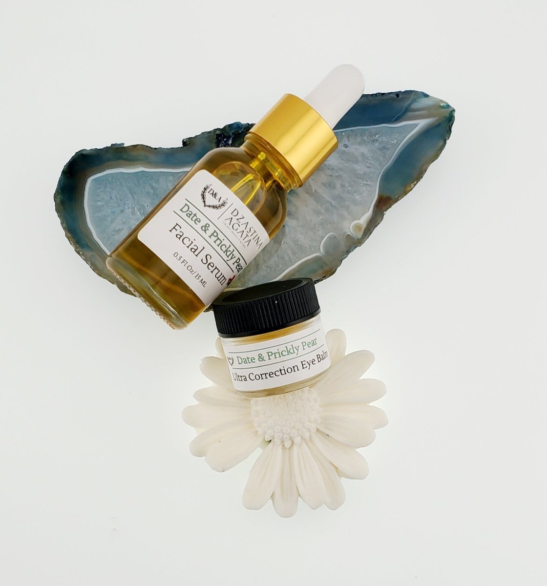 Date & Prickly Pear Facial Serum & Eye Balm Set - Dzastina Agata Natural