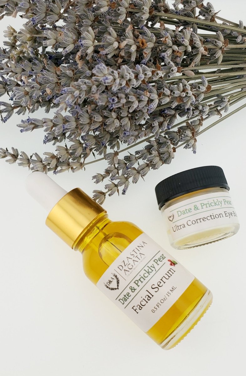 Date & Prickly Pear Facial Serum & Eye Balm Set - Dzastina Agata Natural