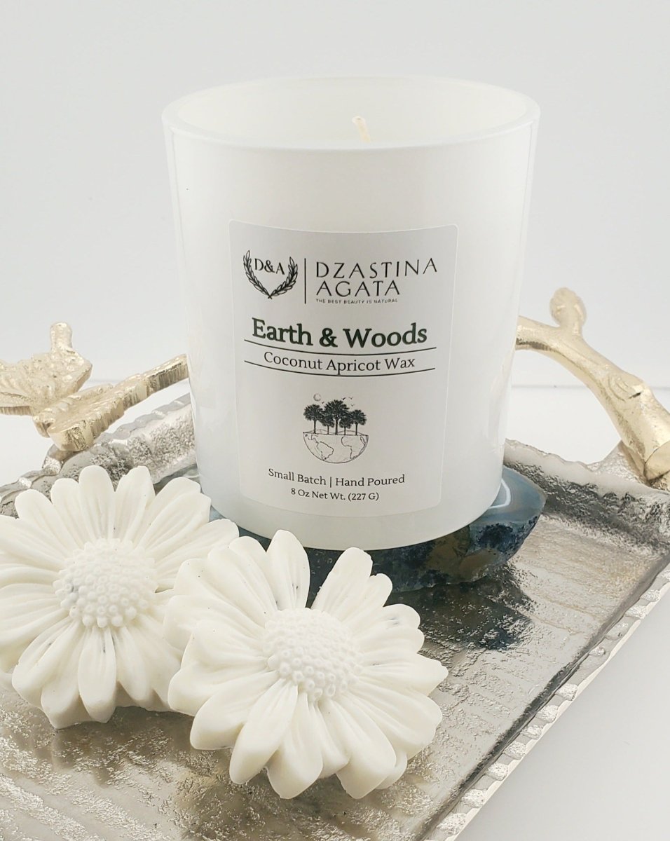 D&A Earth & Woods Candle - Dzastina Agata Natural