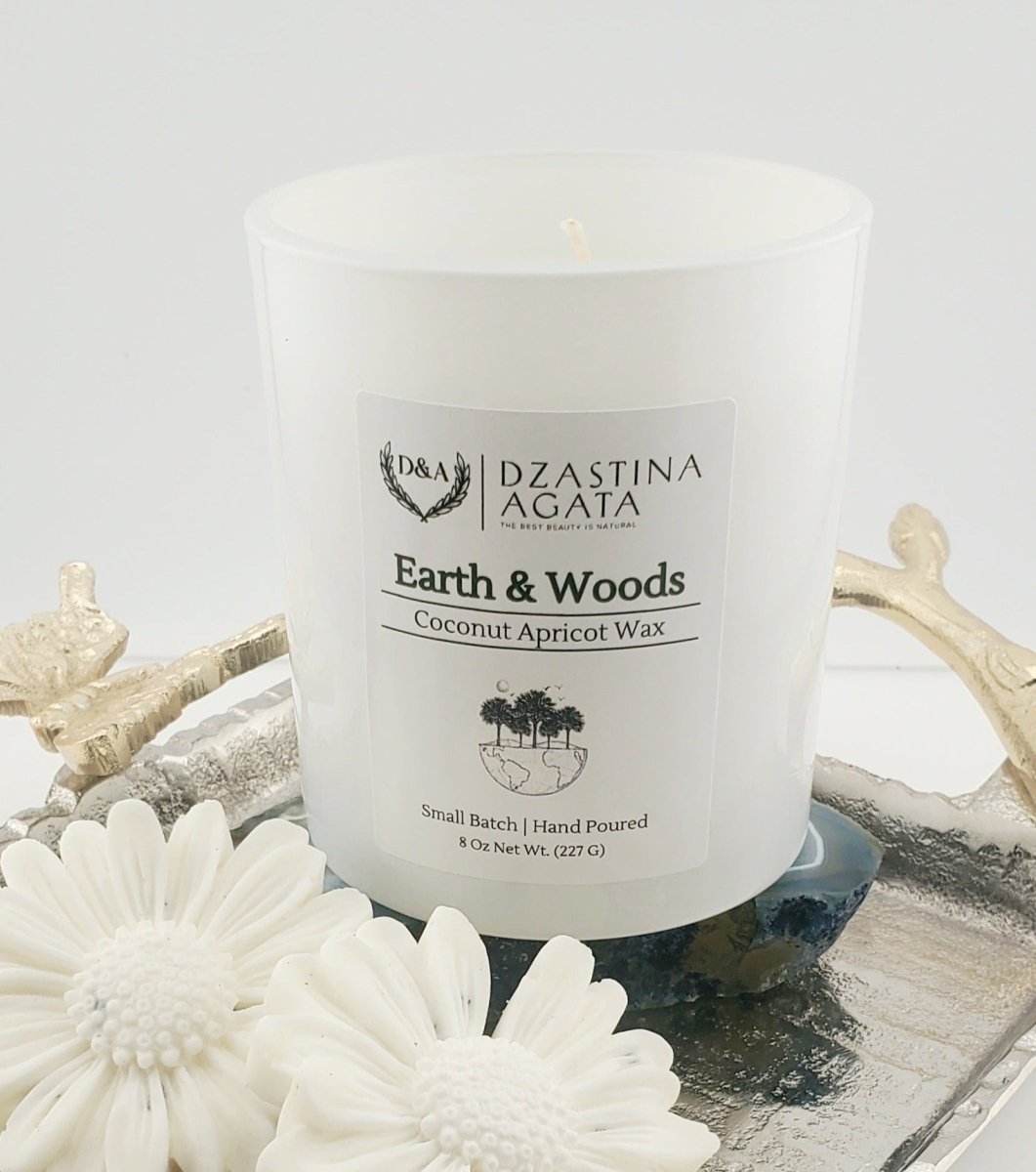 D&A Earth & Woods Candle - Dzastina Agata Natural