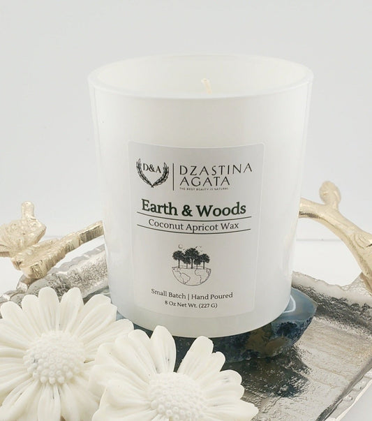 D&A Earth & Woods Candle - Dzastina Agata Natural