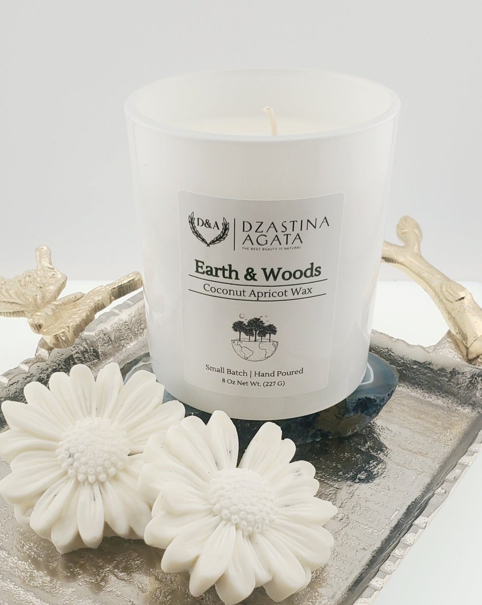 D&A Earth & Woods Candle - Dzastina Agata Natural