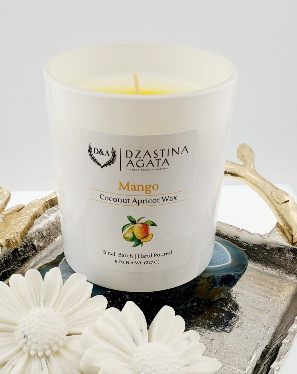 D&A Mango Candle - Dzastina Agata Natural