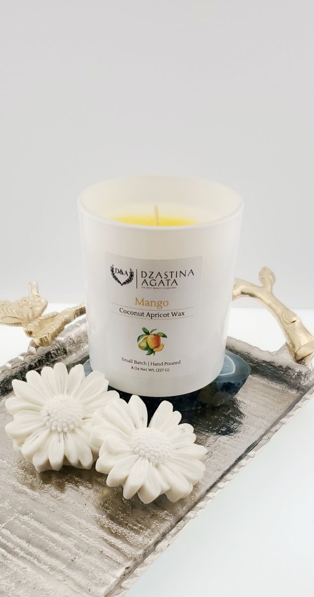 D&A Mango Candle - Dzastina Agata Natural