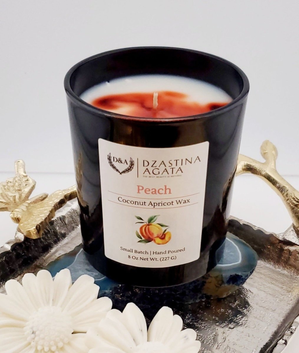 D&A Peach Candle - Dzastina Agata Natural
