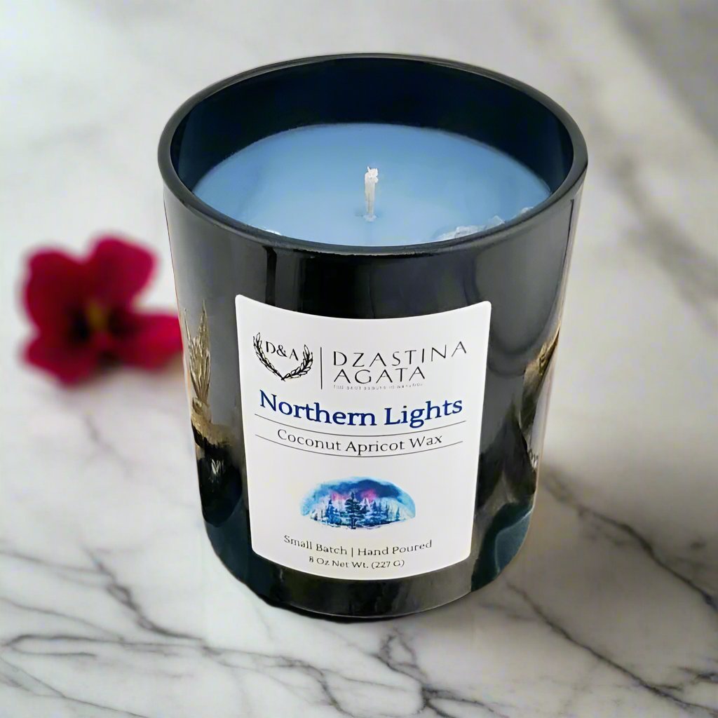 D&A Northern Lights Candle - Dzastina Agata Natural