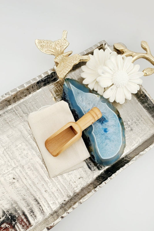 Wooden Scoop with Cloth - Dzastina Agata Natural