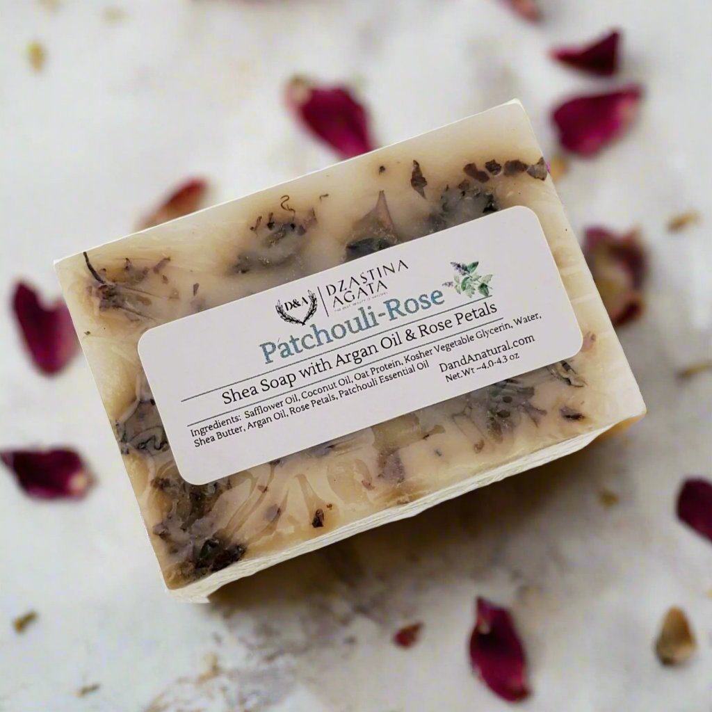 D&A Patchouli - Rose Soap - Dzastina Agata Natural