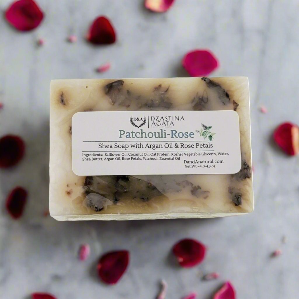 D&A Patchouli - Rose Soap - Dzastina Agata Natural