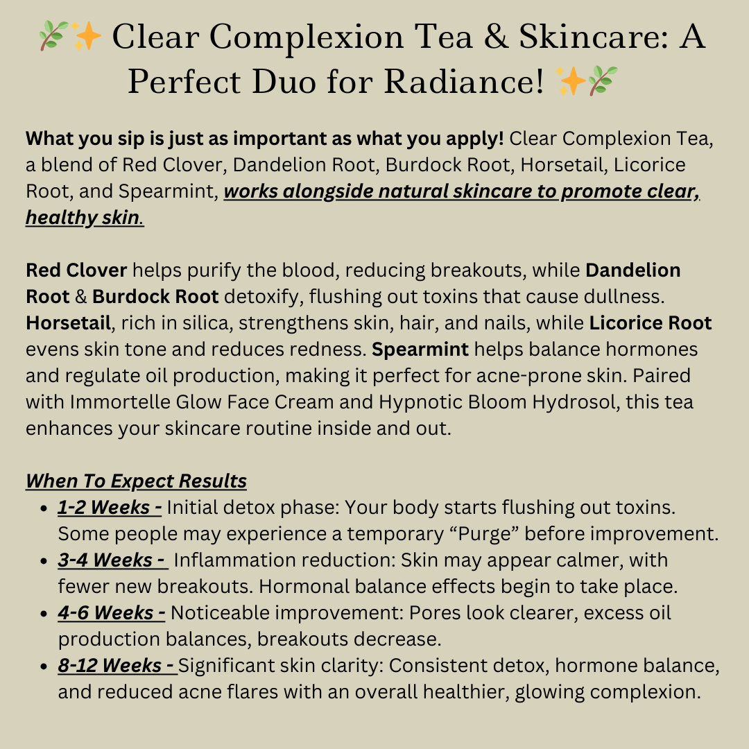 D&A Clear Complexion Infusion - Skin Clearing - Dzastina Agata Natural