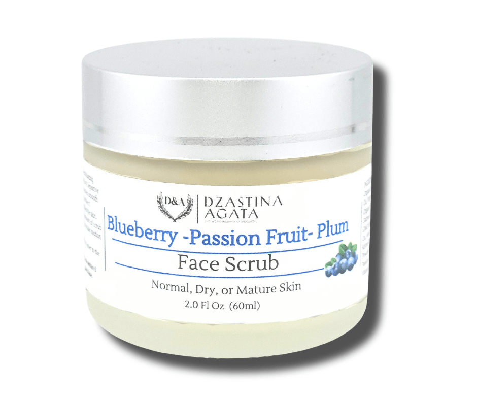 Blueberry Facial Scrub - Dry to Normal Skin - Dzastina Agata Natural
