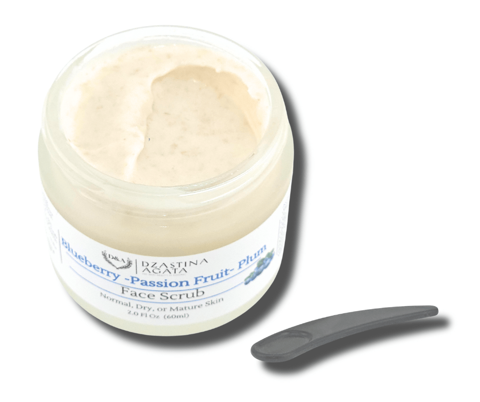 Blueberry Facial Scrub - Dry to Normal Skin - Dzastina Agata Natural