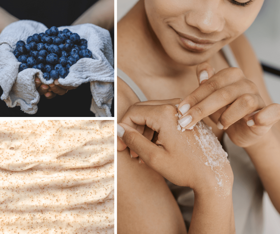 Blueberry Facial Scrub - Dry to Normal Skin - Dzastina Agata Natural