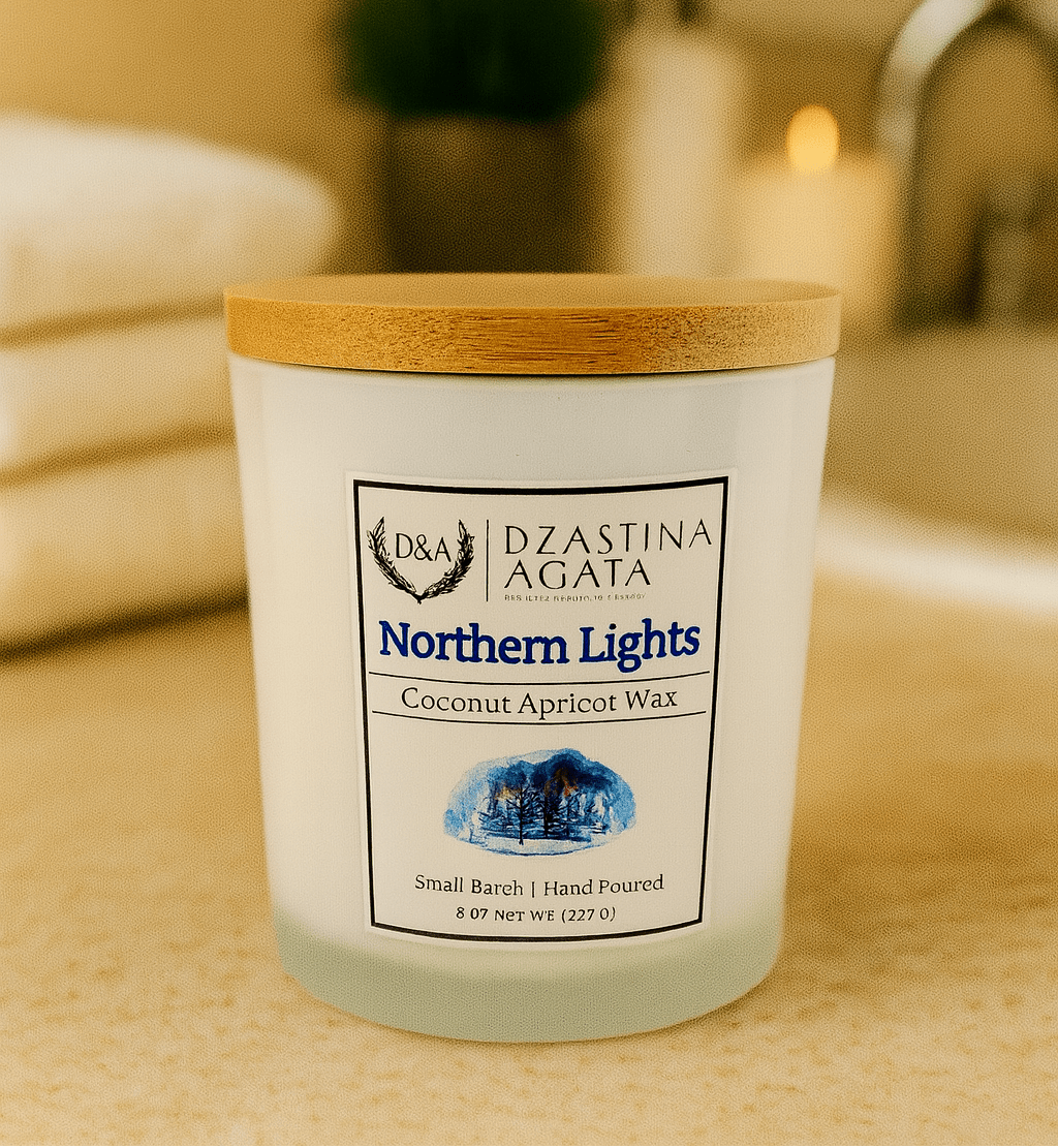 D&A Northern Lights Candle - Dzastina Agata Natural