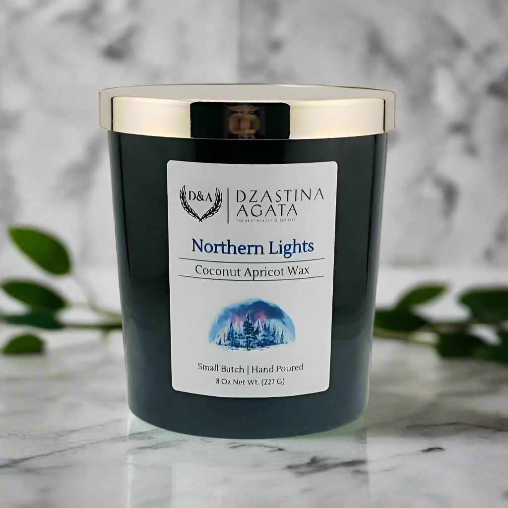 D&A Northern Lights Candle - Dzastina Agata Natural
