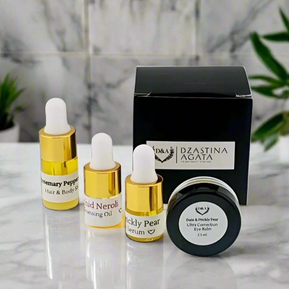 Date & Prickly Pear Travel Set (4 piece) - Dzastina Agata Natural