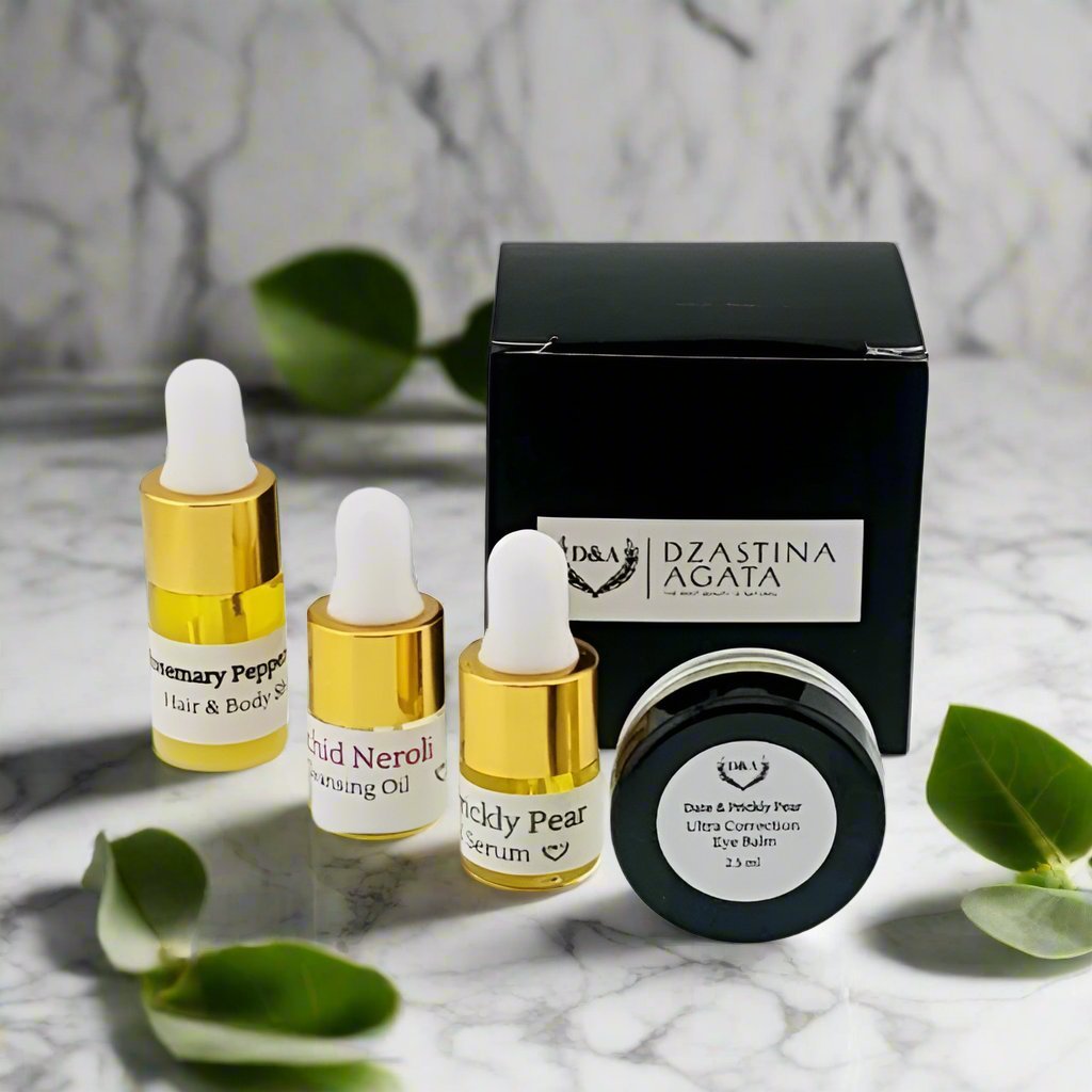 Date & Prickly Pear Travel Set (4 piece) - Dzastina Agata Natural