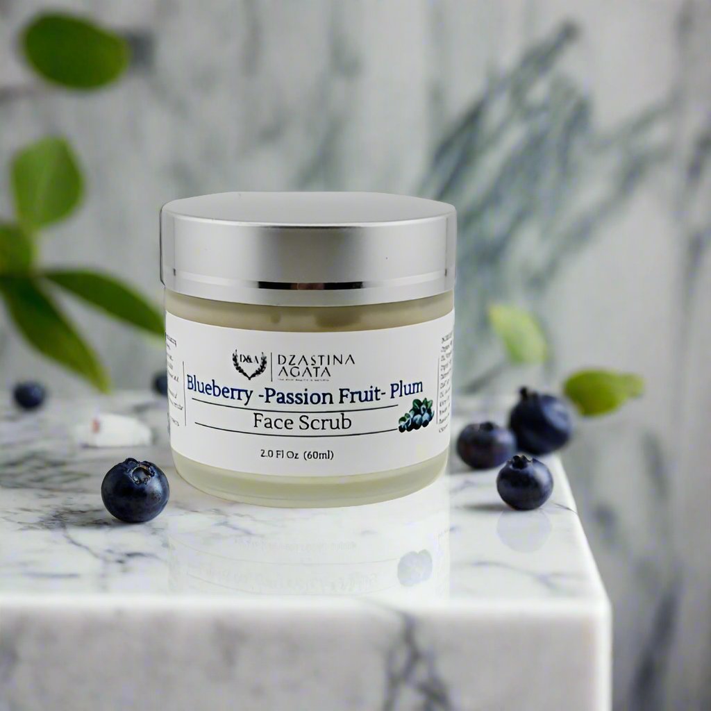 Blueberry Facial Scrub & Cream Set - Dzastina Agata Natural