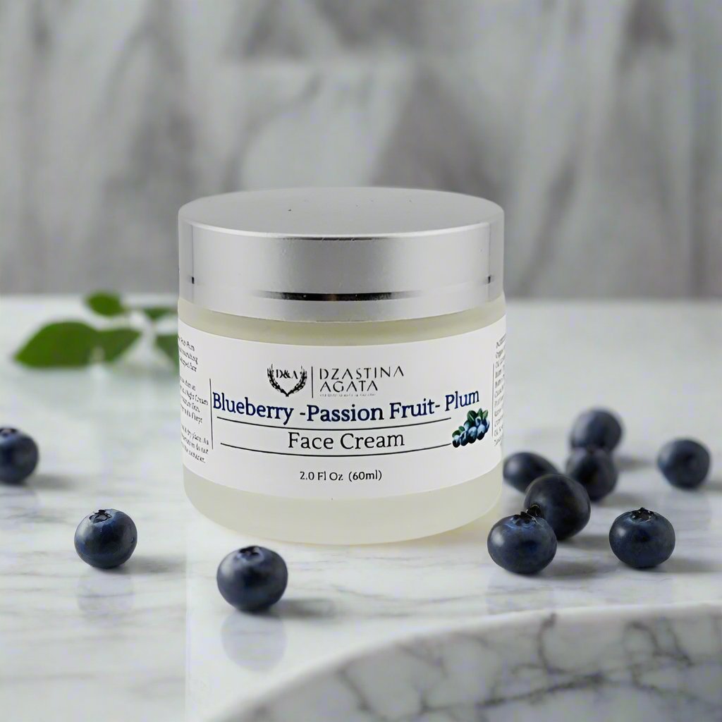 Blueberry Facial Scrub & Cream Set - Dzastina Agata Natural