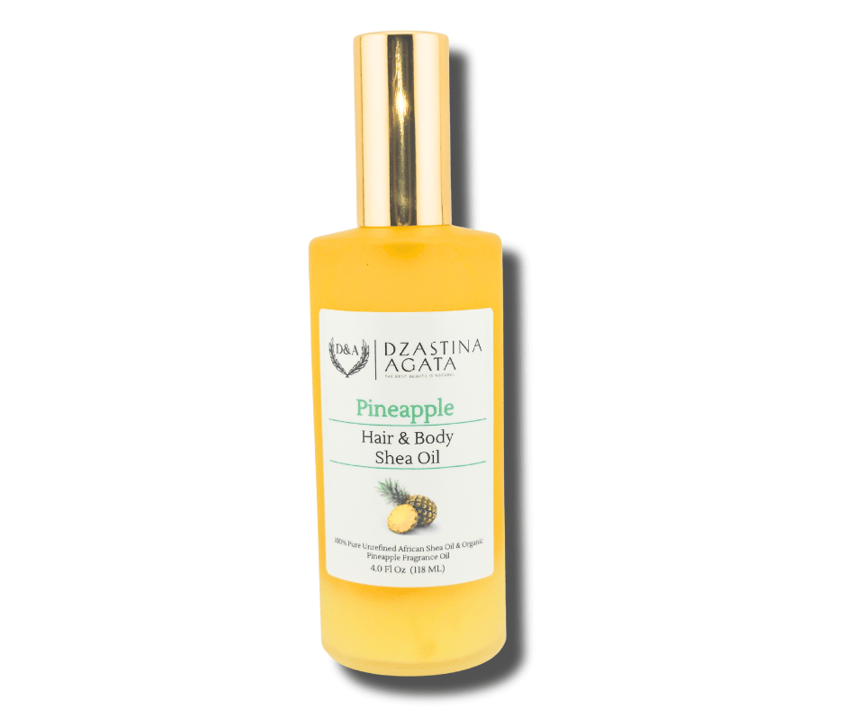D&A Pineapple Shea Hair & Body Oil - Dzastina Agata Natural