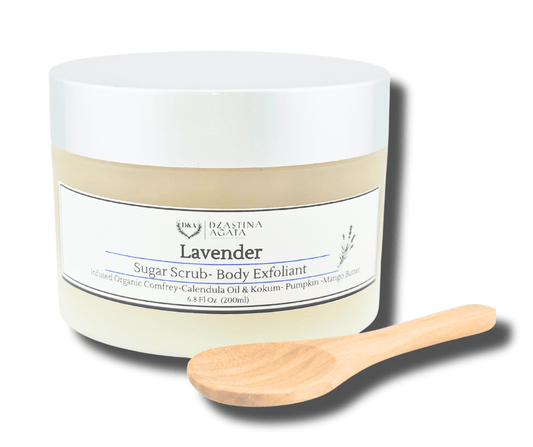 D&A Lavender Sugar Scrub - Dzastina Agata Natural