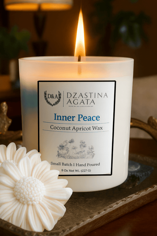 D&A Inner Peace Candle - Dzastina Agata Natural