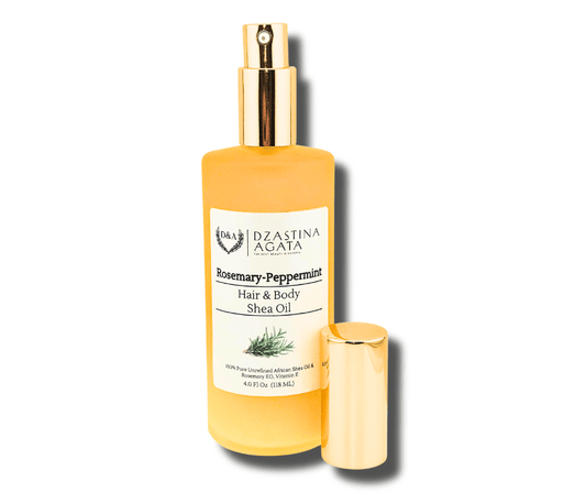 D&A Rosemary - Peppermint Shea Hair & Body Oil - Dzastina Agata Natural