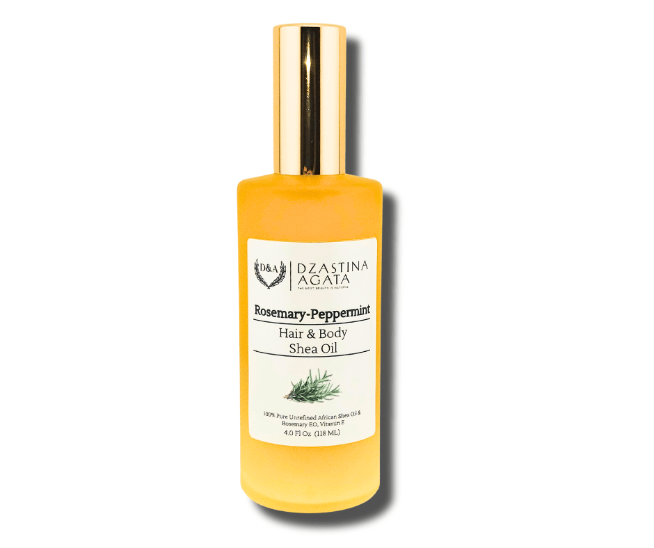 D&A Rosemary - Peppermint Shea Hair & Body Oil - Dzastina Agata Natural
