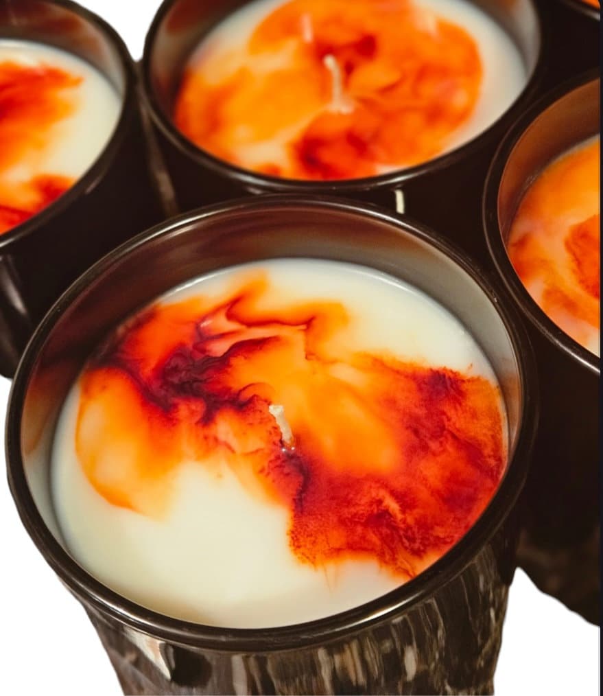 D&A Peach Candle - Dzastina Agata Natural