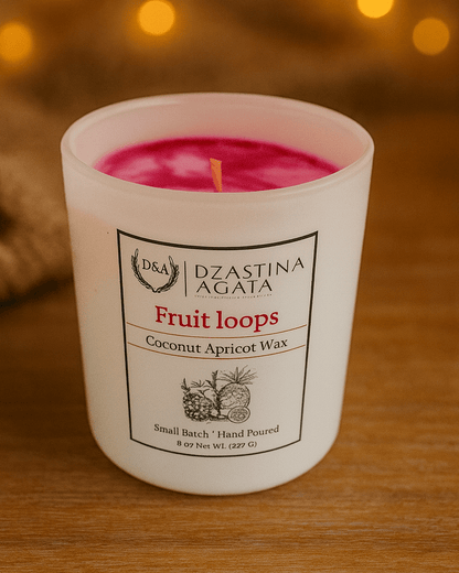 D&A Fruit Loops Candle - Dzastina Agata Natural