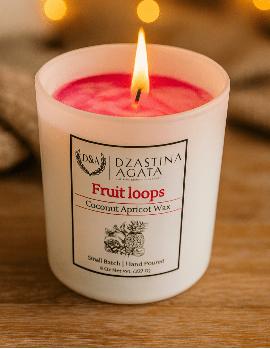 D&A Fruit Loops Candle - Dzastina Agata Natural