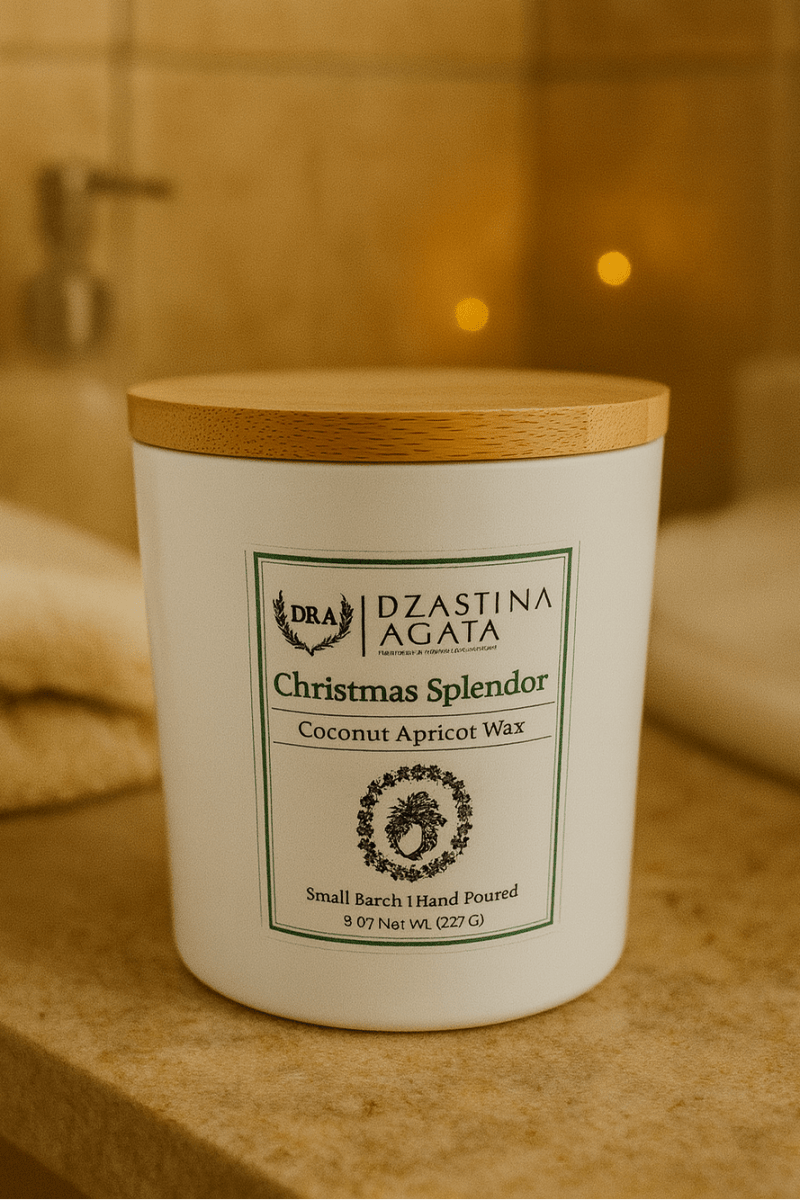 D&A Christmas Splendor Candle - Dzastina Agata Natural