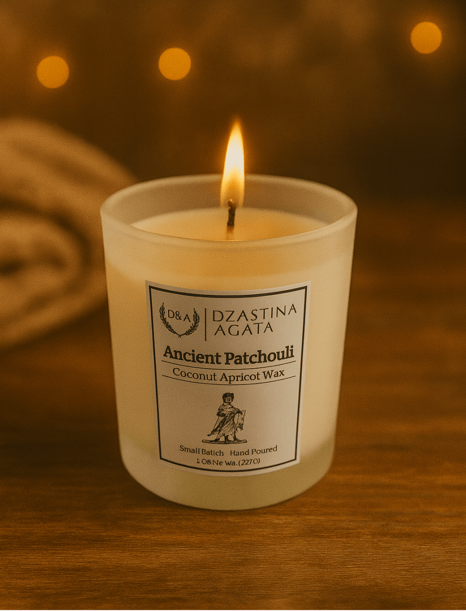 D&A Ancient Patchouli Candle - Dzastina Agata Natural