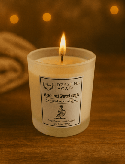 D&A Ancient Patchouli Candle - Dzastina Agata Natural