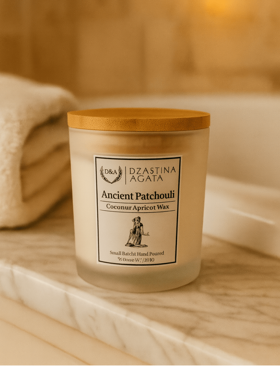 D&A Ancient Patchouli Candle - Dzastina Agata Natural