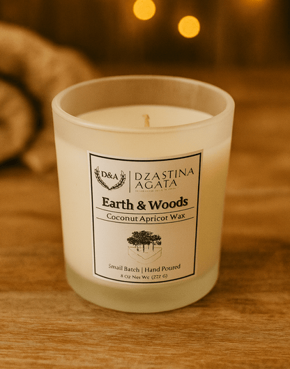 D&A Earth & Woods Candle - Dzastina Agata Natural