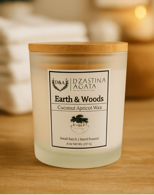 D&A Earth & Woods Candle - Dzastina Agata Natural