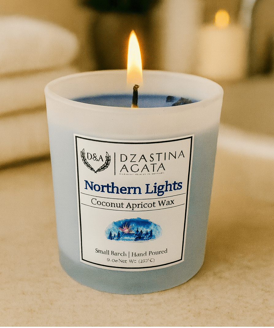 D&A Northern Lights Candle - Dzastina Agata Natural