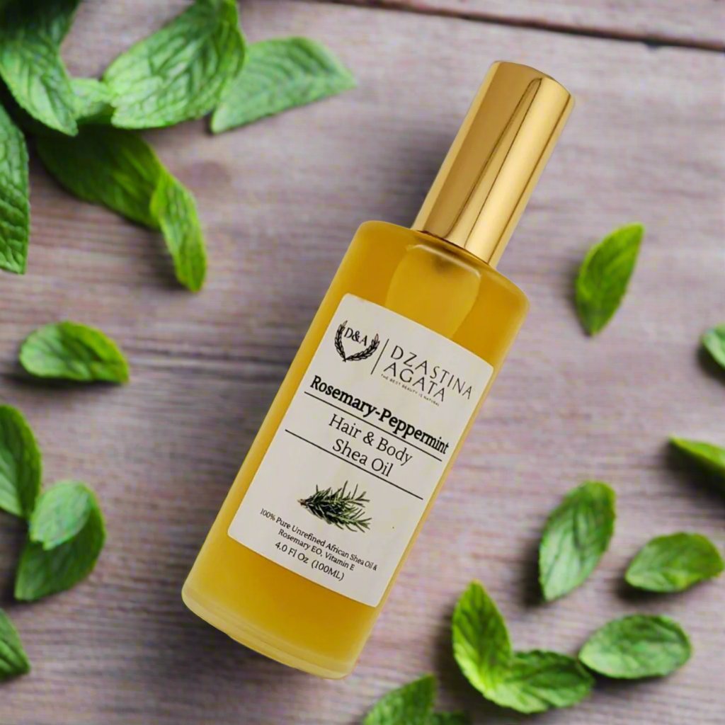 D&A Rosemary-Peppermint Shea Hair & Body Oil