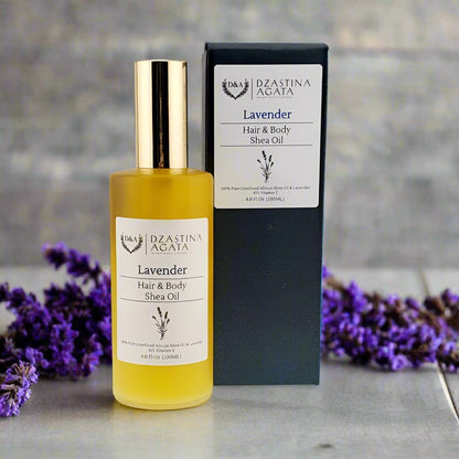 D&A Lavender Shea Hair & Body Oil