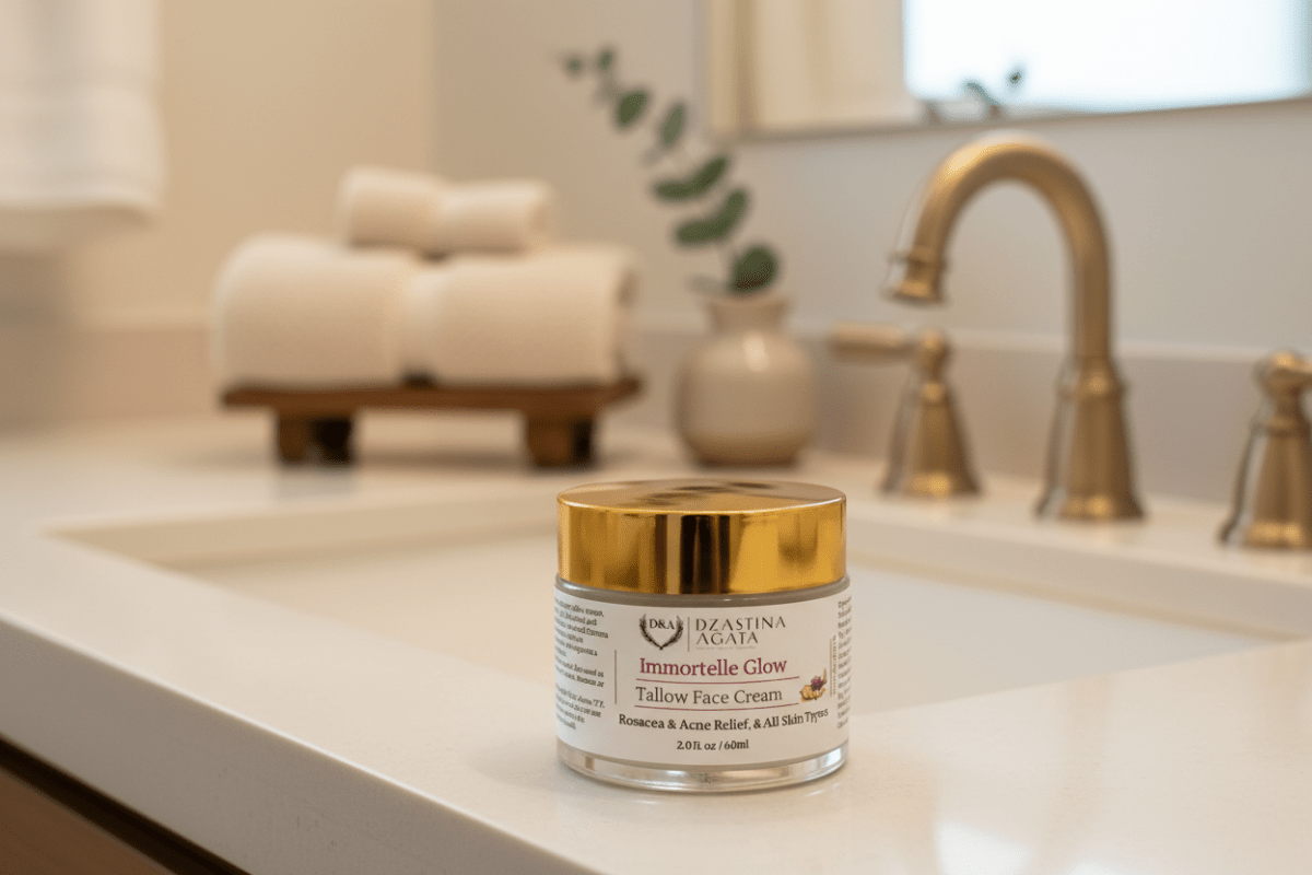 Immortelle Glow Tallow Face Cream - Dzastina Agata Natural