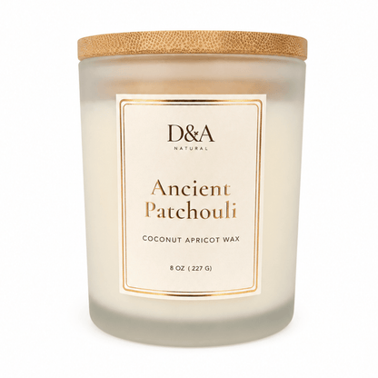Ancient Patchouli Coconut Apricot Wax Candle | D&A Natural - Dzastina Agata Natural