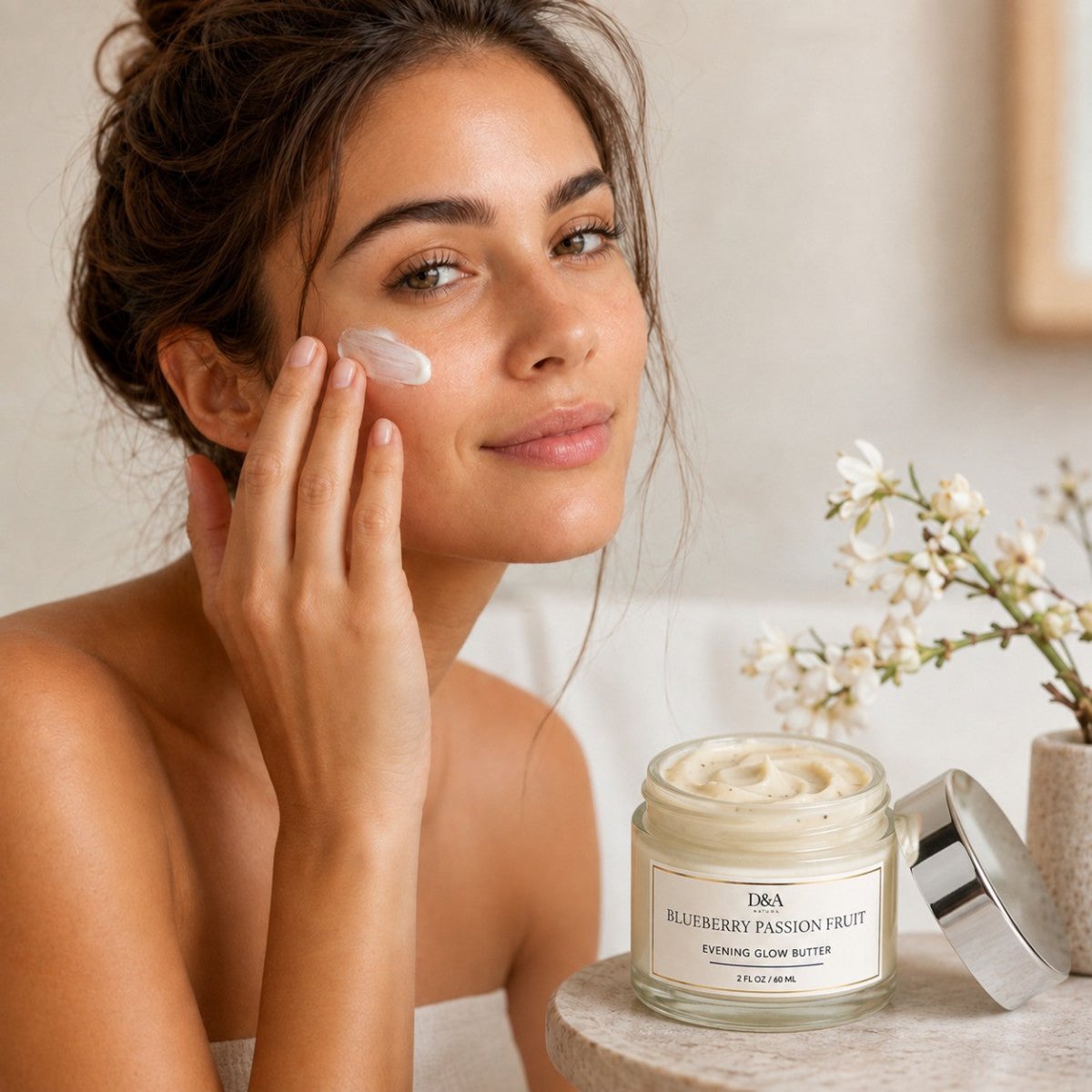 Blueberry Face Cream - Dry to Normal Skin - Dzastina Agata Natural