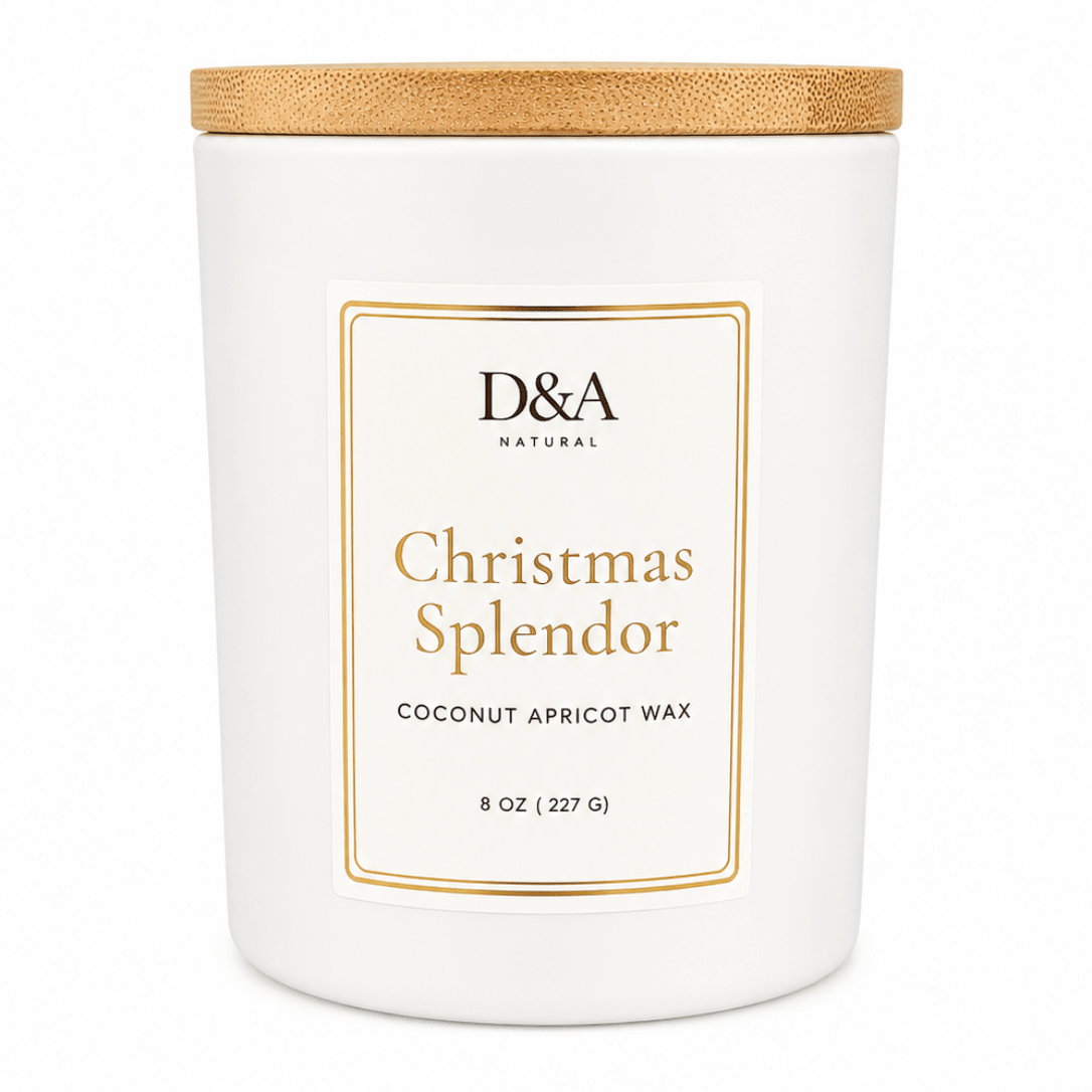 Christmas Splendor Coconut Apricot Wax Candle | D&A Natural - Dzastina Agata Natural