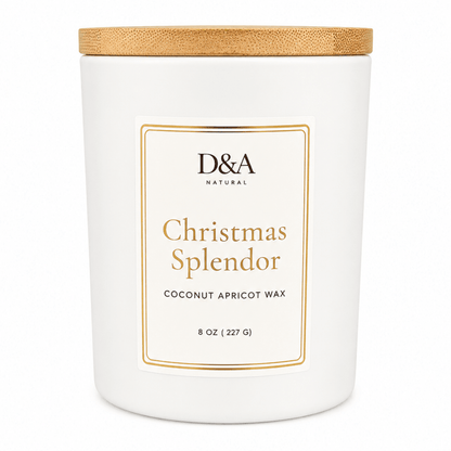 Christmas Splendor Coconut Apricot Wax Candle | D&A Natural - Dzastina Agata Natural