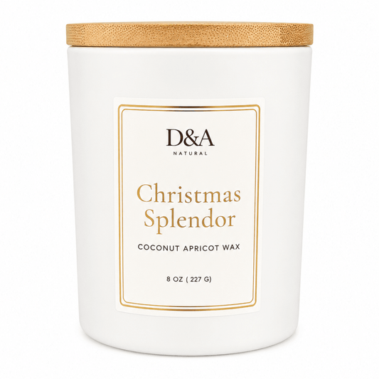 Christmas Splendor Coconut Apricot Wax Candle | D&A Natural - Dzastina Agata Natural