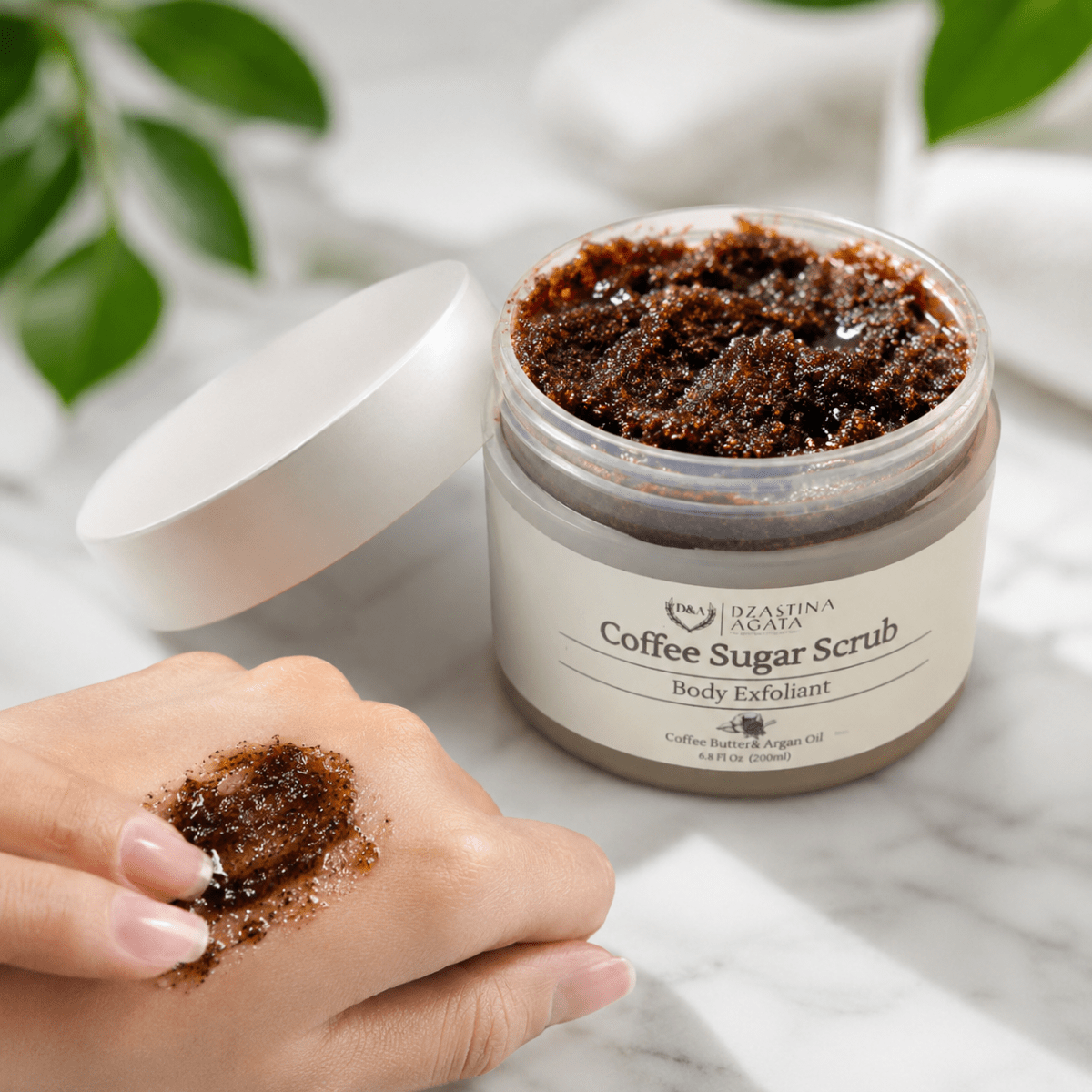 Coffee Sugar Scrub D&A Natural - Dzastina Agata Natural