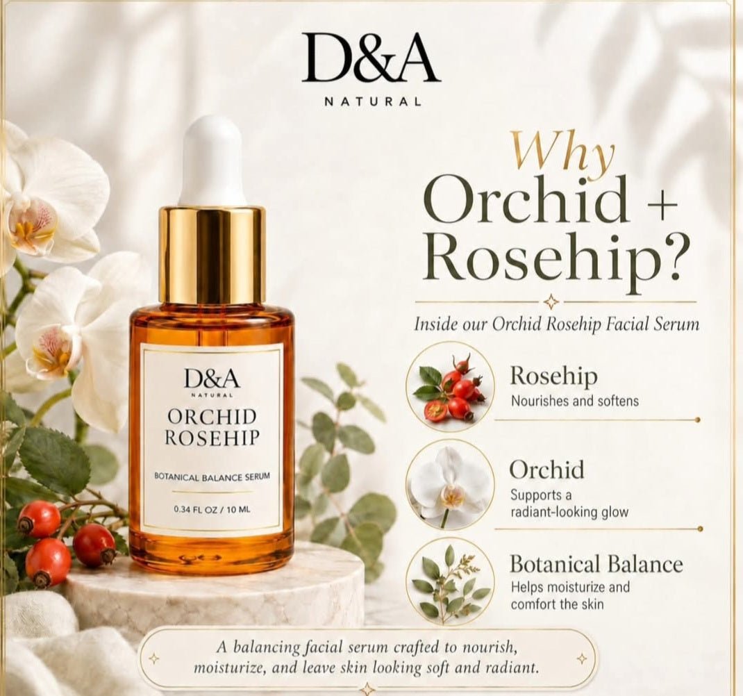 Orchid Rosehip Botanical Balance Face Serum- Oily to Normal Skin - Dzastina Agata Natural