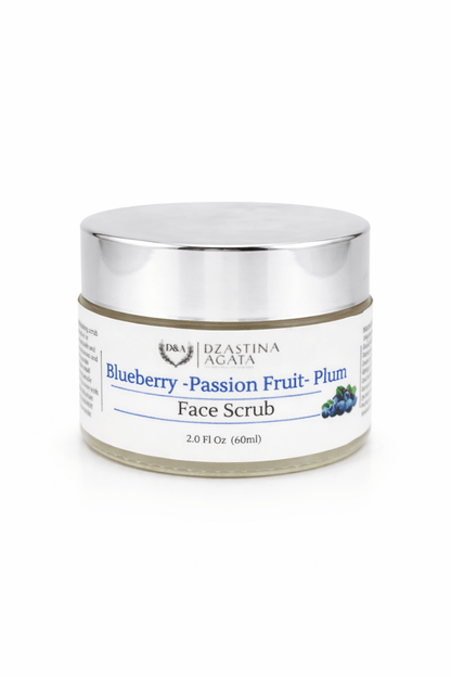 Blueberry Facial Scrub - Dry to Normal Skin - Dzastina Agata Natural