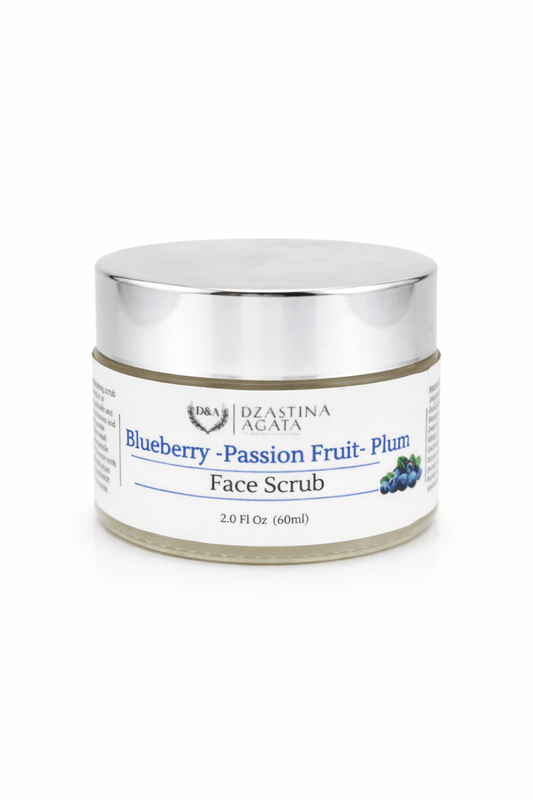 Blueberry Facial Scrub - Dry to Normal Skin - Dzastina Agata Natural